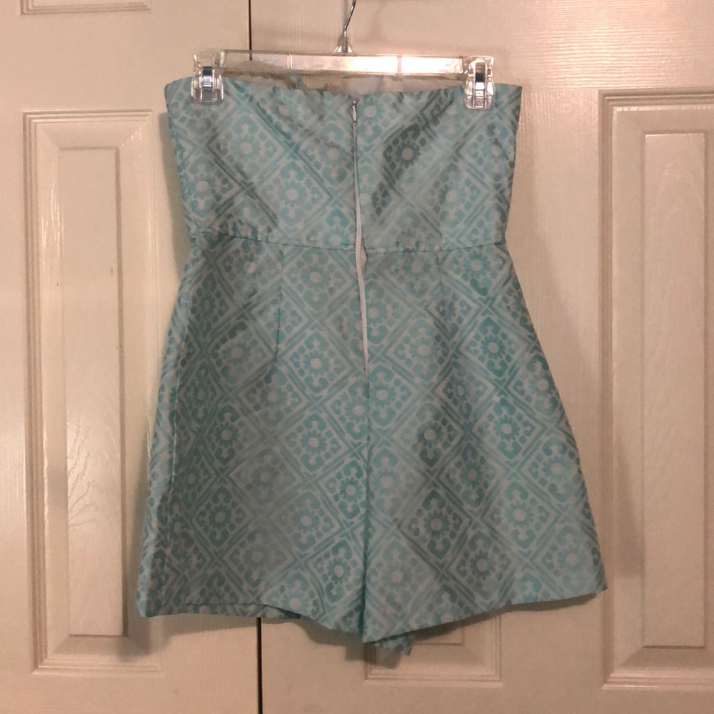 Blue patterned romper - Picture 2 of 4